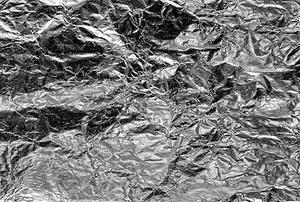 A crumpled-foil background.