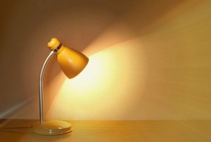 An over heating desk lamp.