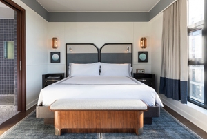 A bed.