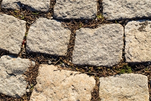 rough-edge paver stones
