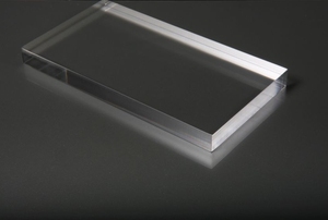 A block of plexiglass