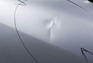 car panel with dent