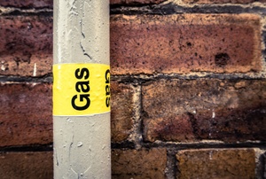 A gas line.