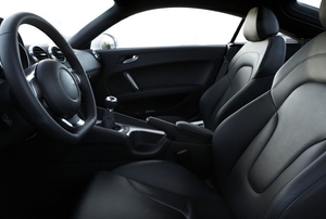 Interior of a sports car