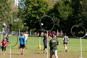 playing quidditch