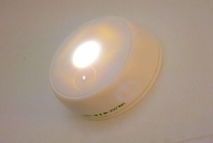 An emergency light in a blackout.