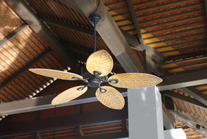 A ceiling fan.