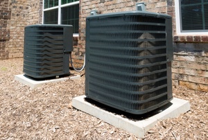 Outdoor AC units.