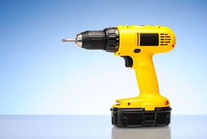 A yellow drill.