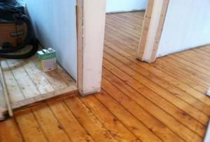 sanded floors