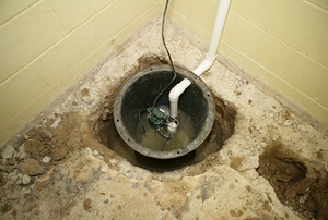 sump pump basin