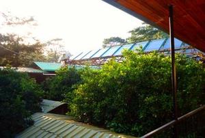 Solar powered hostel in Olympos Town, Turkey, heats all of its water using solar panels.