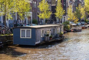houseboat on the water