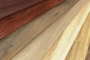 A close-up image of different types of wood grains.