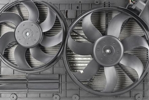 A radiator fan.