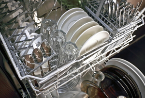 A full dishwasher