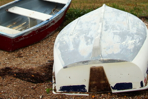fiberglass boat bottom