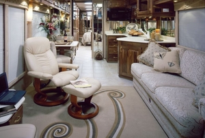 Luxury motorhome interior