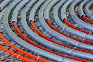 hydronic heating tubes