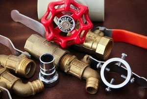 A water valve.