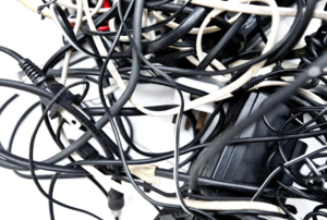 pile of cables and cords