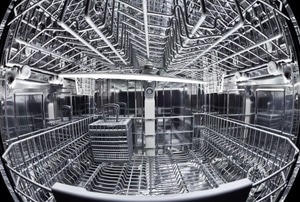Inside of an empty dishwasher