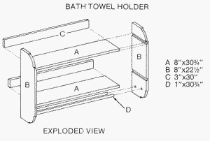 towel rack diagram