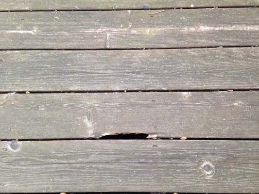 This damage might not look too serious at first glance, but beneath the relative