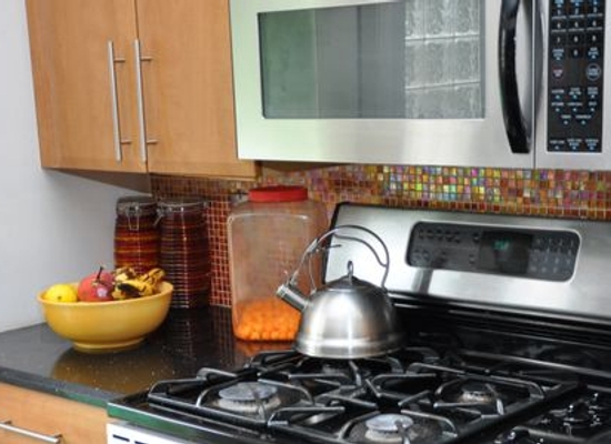 microwave oven over stove range