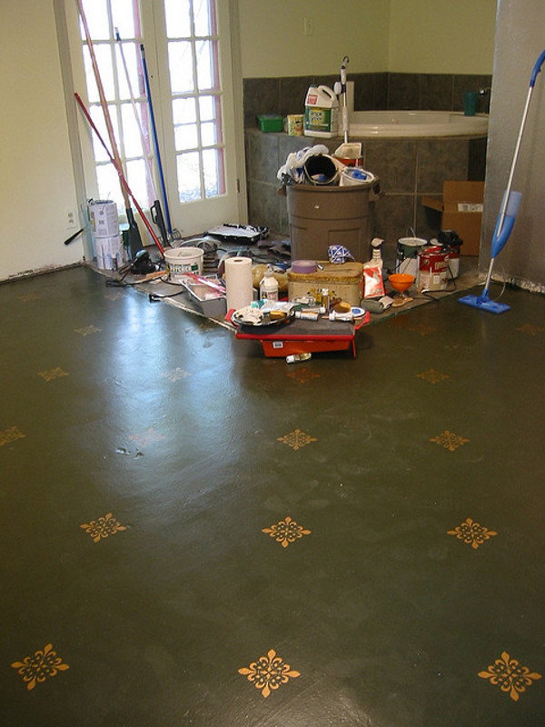 How To Stencil Your Wood Floor, Stencils For Hardwood Floors