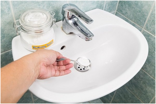 cleaning sink drain