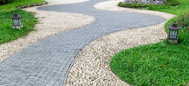 curving stone walkway