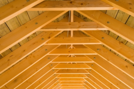 roof rafters ceiling vaulted rafter attic insulate space doityourself beams framing insulation garage truss constructing open trusses building stick support