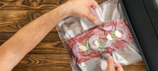 A food vacuum sealer.