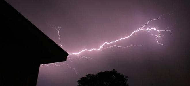 Lightning knocking the power out.