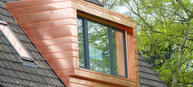 copper dormer with window