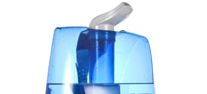 Humidifier with ionic air purifier isolated on white