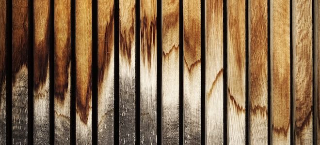 water damaged hardwood floor.