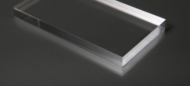 A block of plexiglass