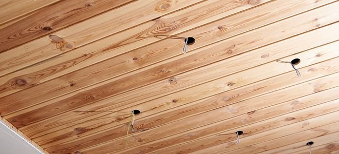 wood ceiling boards