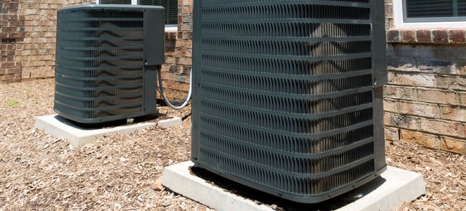Outdoor AC units.