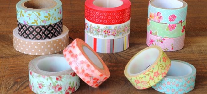 rolls of tape with colorful patterns