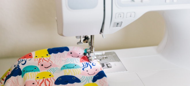 brother sewing machine with fabric