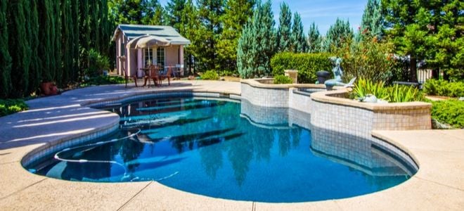 luxurious swimming pool