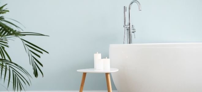 minimalist bathroom tub