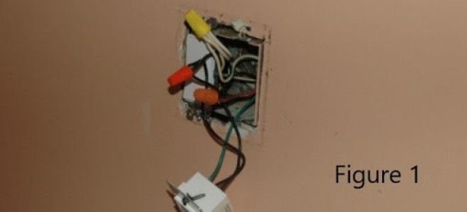 exposed light switch wiring