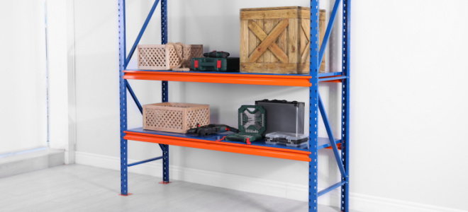 shelving with tools