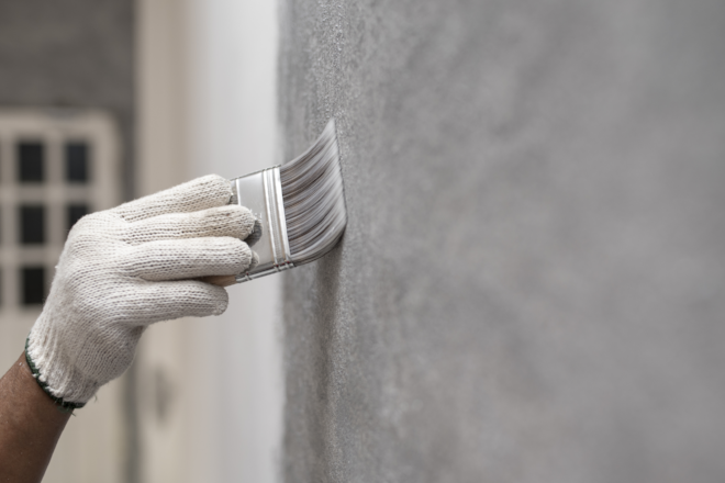 painting a wall gray