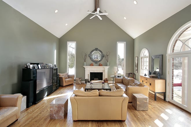 How To Install A Ceiling Fan On Beam, Can You Hang A Ceiling Fan From Faux Beam