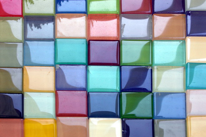 multi-colored ceramic wall tiles